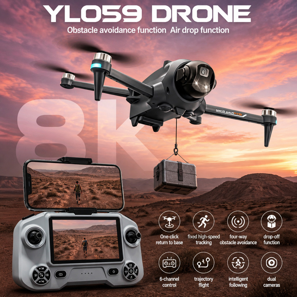 Drone Multispectral - Drone Potensic GPS Auto Return Penghindar