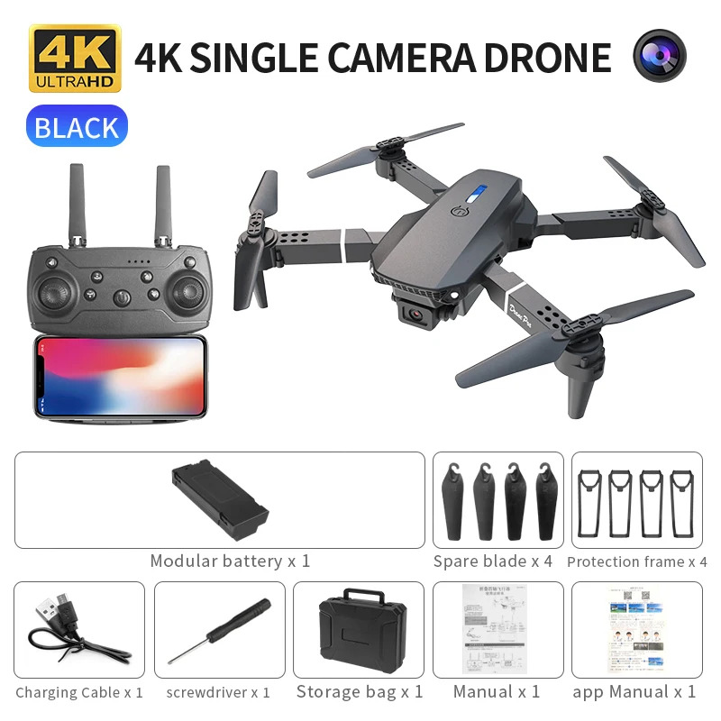 Drone Aerial Photography - E88 Pro Drone Lipat Cerdas Mendukung
