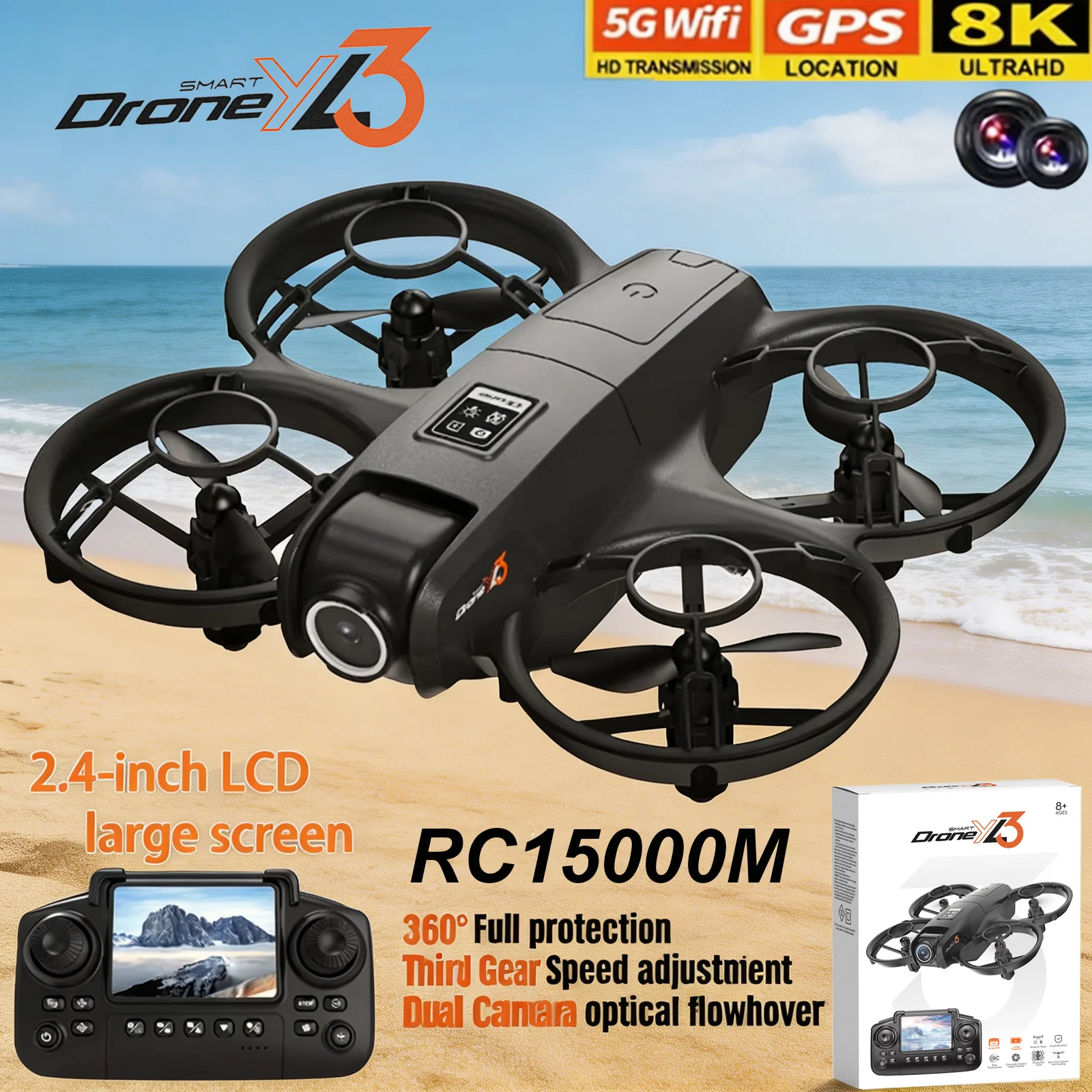Drone Multispectral - Drone RC YL3 Baru 8K 1080P