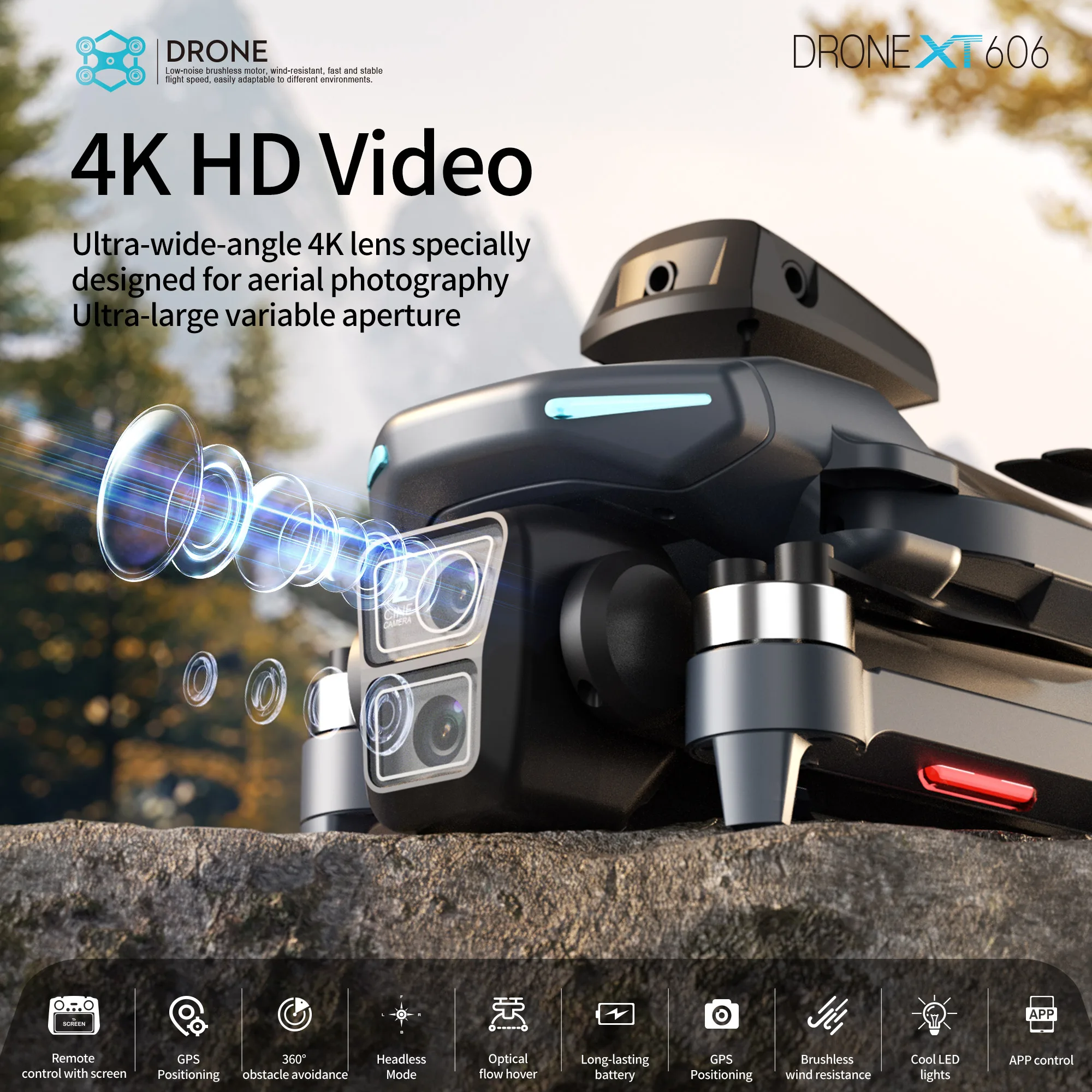 Drone Profesional Lenovo XT606 - Drone Multispectral ulasan dan harga