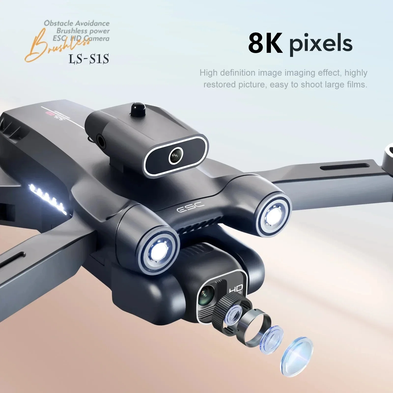 S1S Drone kamera GPS 5G 8K pro - Drone Aerial Photography ulasan dan harga