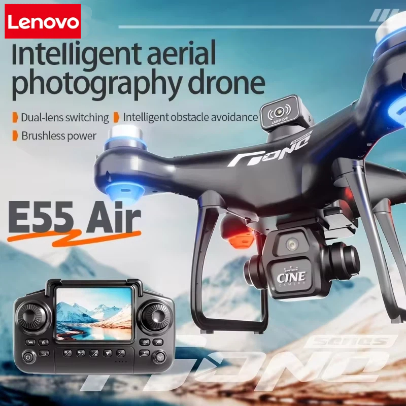 Lenovo E55 Drone Mini Dual Cam - Drone Video Production ulasan dan harga