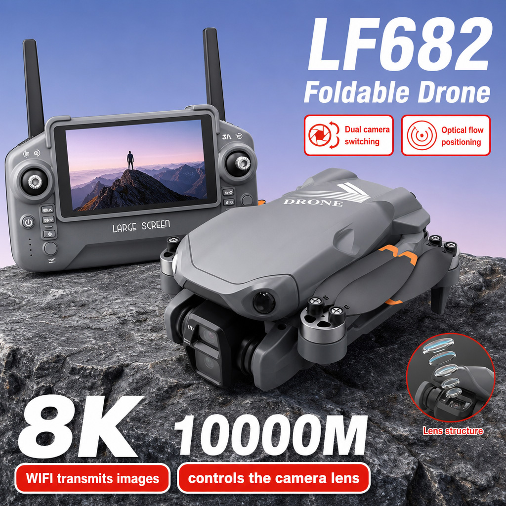 Foto Udara Drone LF682 8K HD K - Drone Cinematic ulasan dan harga