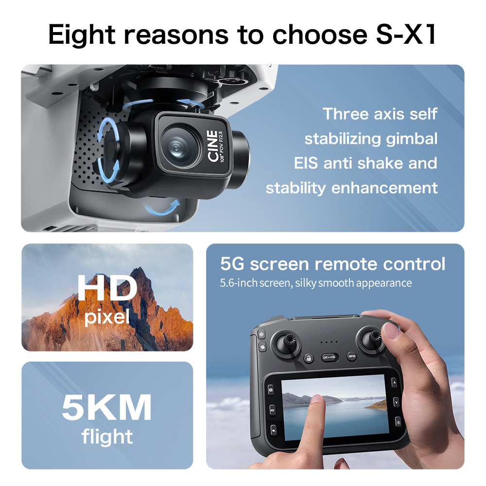 Drone GPS Lenovo S-X1 MAX Gimb - Drone Multispectral ulasan dan harga